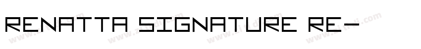 Renatta Signature Re字体转换